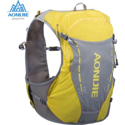 AONIJIE 10L Outdoor Backpack Ultralight Hydration Pack Running Vest Waterproof Bags Free Water Flasks For Camping Hiking C9103
