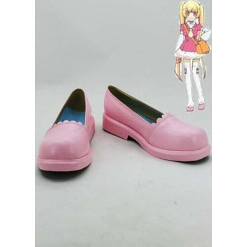 AKB0048 Yuka Ichijo Pink Flat Cosplay Shoes Boots For Adult Womens Halloween Party Cosplay Boots Custom Made