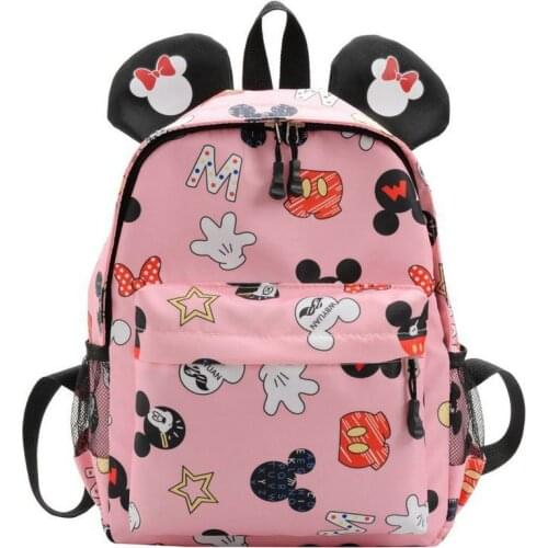 Disney Mickey Mouse School Bag Minnie for Boys Girls baby Bag Children Backpack Kindergarten Backpack kid School Bags Satchel