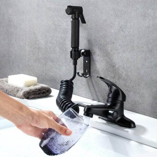 Hot and Cold Basin Double Hole Faucet Household Three Hole Water Tap Bathroom Above Counter Basin Mixer Bathtub Faucet