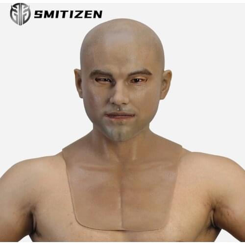 Smitizen Realistic Ben Adult Full Face Silicone Mask For Man Cosplay Male Halloween Party Mask Crossdresser