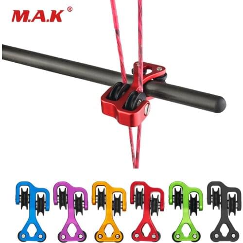 Archery Compound Bow Cable Slide String Splitter Roller Glide Replacement Bow String Separator Bow and Arrow Pulley