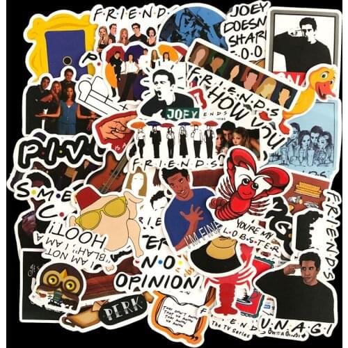 Sticker Diary European&American Film and Television Stickers Electric Car Notebook Stickers Suitcase Stickers 50PCS MTZ008-67