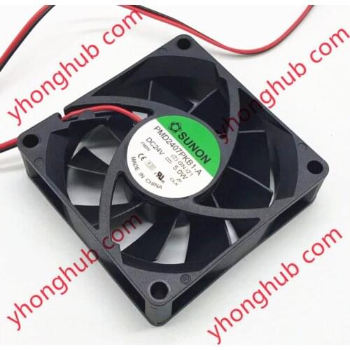 SUNON PMD2407PKB1-A (2).GN.121 Server Cooling Fan DC 24V 5.0W 70x70x20mm 2-wire