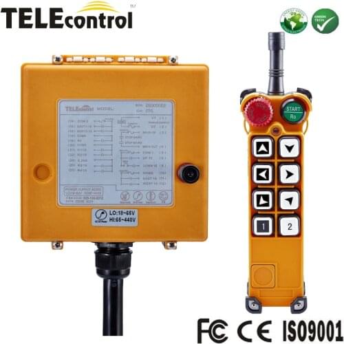Telecontrol RF wireless industrial EOT crane remote control F26-A1 for controlling the crane hoist and trolly winches
