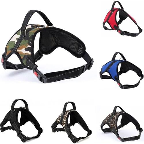 1Pcs Dog Harness Mesh Pet Dog Vest dog chest straps Pet Products Saddle dog leashes