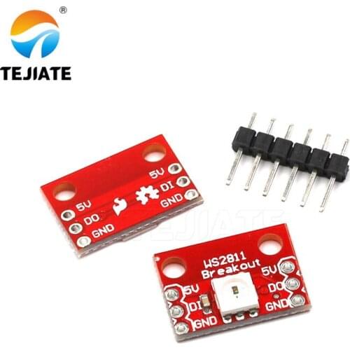 1PCS WS2812B 5050 RGB LED Built In Color Function Drive 16/24Bit Magic Light Development Board Module Lattice LED Modular Unit