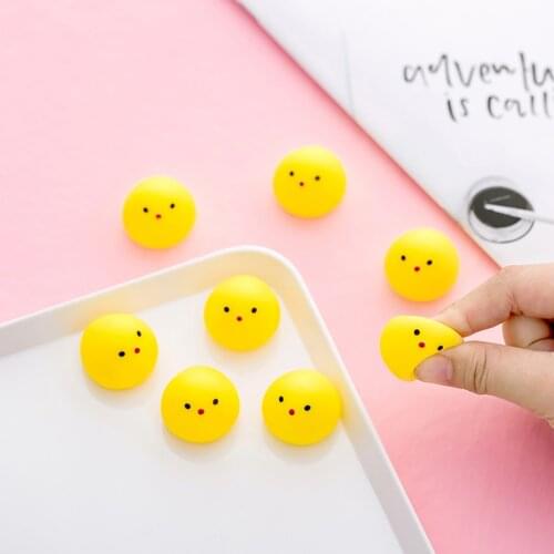 10PCS Mini Cute Cartoon Animal Shower Sounding Squeeze Toys Healing Stress Reliever Toy Kids Baby Gift