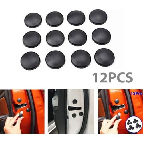 12x Car Interior Accessories Door Lock Screw Protector Cover Cap Trim Universal Rustproof Screw Cover