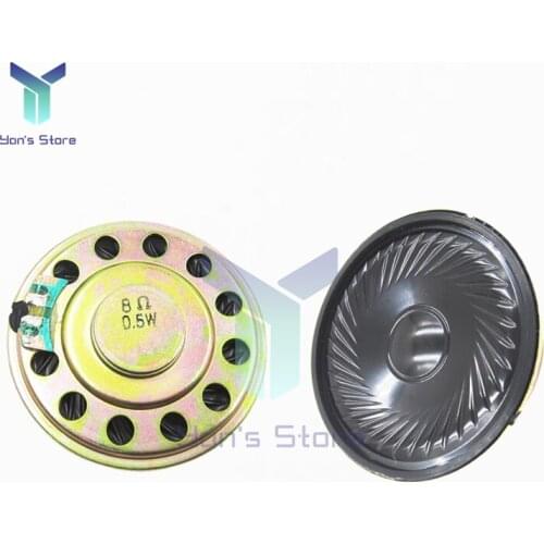2Pcs 8 OHM 0.5W Small Trumpet 29mm 36mm 50mm Diameter Loudspeaker Loud Speaker Horn Loud Speaker Buzzer Ringer Durable Metal