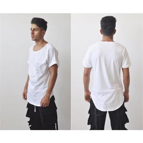 2020 Original Street Fashion Dark Big Huge Pocket / Stitching Loose Round Scoop Neck Short-Sleeved Oval T-shirt