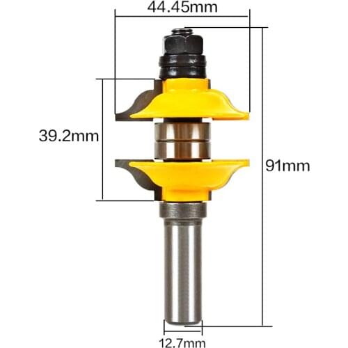 3pcs/set Woodworking Milling Cutter Three Pieces of Door Frame, Tenon and Knives, One Time Forming Solid Wood Door Knife