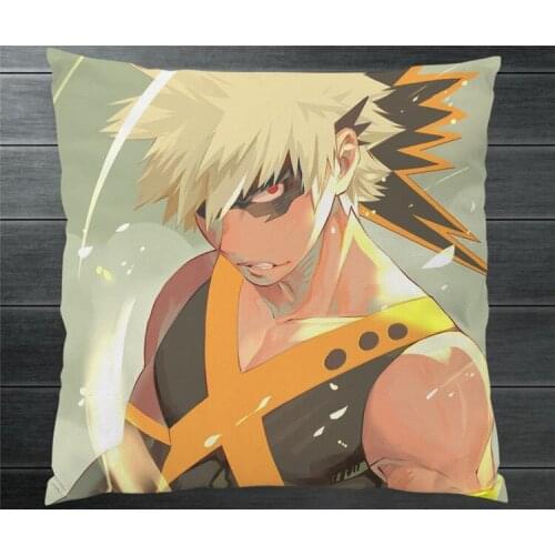 Boku No My Hero Academia bakugou katsuki Two Side Pillowcase 40x40cm Pillow Cushion Case Cover Cosplay Car/Bed/Sofa Decor New P8