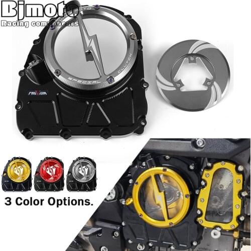 CNC Racing Clear Clutch Cover & Spring Retainer R For Benelli BN600 TNT600 BN TNT 600 2020 with super clutch 3 screws hole