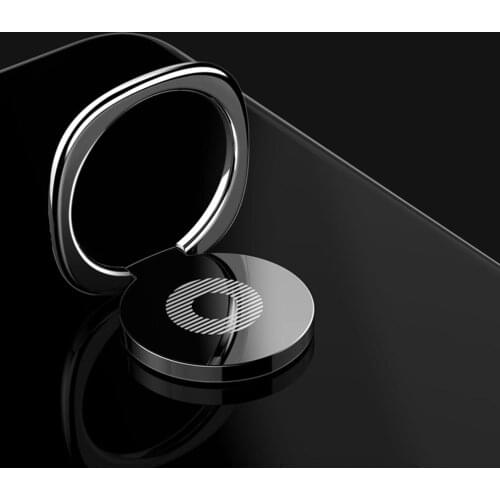 360 Degree Finger Ring Holder Smartphone Finger Stand Holder Round Mobile Phone Ring Car Metal Mount Stand