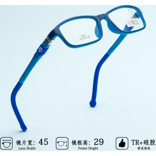 Childrens Glasses Frame Spring Hinge Boys and Girls Glasses Frame Myopia Amblyopia Silicone Legs 002 Prescription Glasses