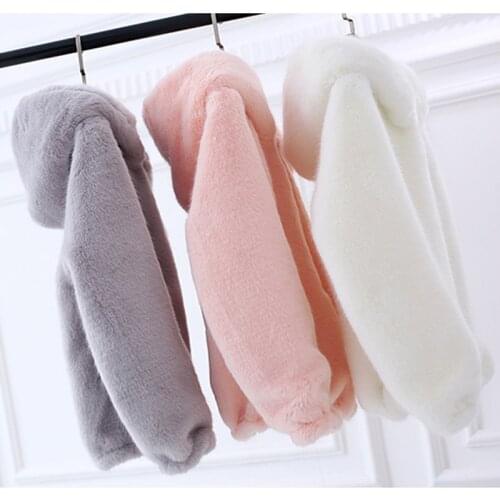 Instagram Pink Faux Fur Hoodie New Jackets Female Winter Warm Thick Fluffy Plus Size Luxury Korean Street Fashion Slim Shaggy