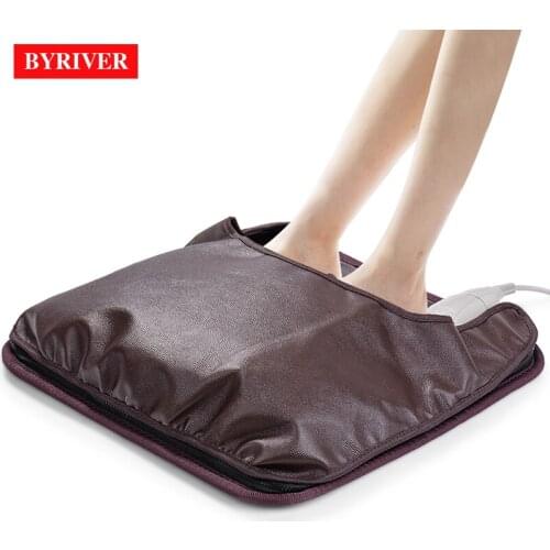 BYRIVER 45*45 CM Real Tourmaline Heating Mat, 2 IN 1 Seat Foot Warmer, Korea Gerrmanium Mat Thermal Massager