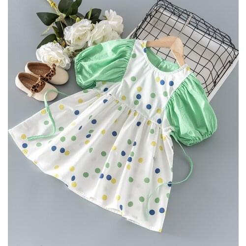 Summer kids girls clothes baby outfit fashion dress cloth for 3 4 5 year toddler children girls clothing birthday dresses dress