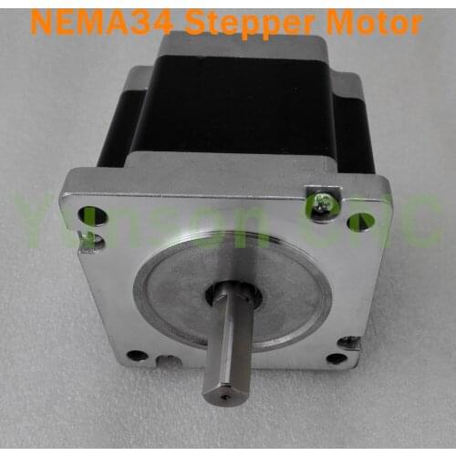 NEMA34 CNC hibrid Stepper Motor 86*78mm 200 micro steps Holding Torque 650.39 oz-in 4.2A 4lines 12.7mm shaft