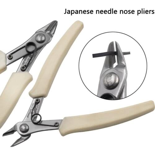 NEW Nozzle pliers stainless steel needle-nose pliers wire cutters trimming wire cutting pliers hand tools oblique cutting