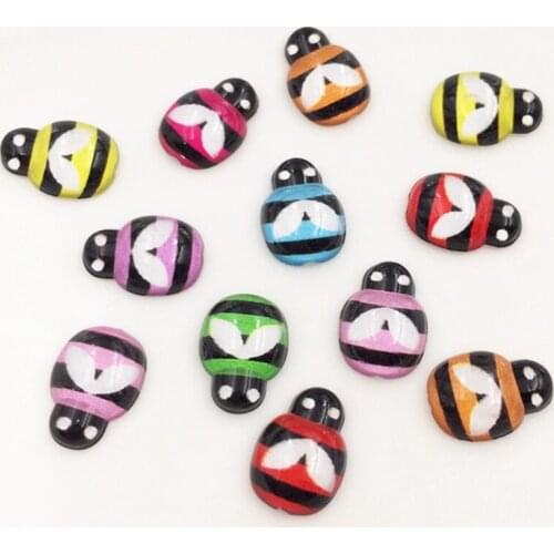 Resin Mix Mini Cute Colorful Flower Beetle Flatback Cabochon Rhinestone DIY Scrapbook Decor Home Crystal Figurines Craft OF833