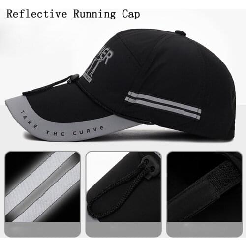 Reflective Running Cap A Quick Dry Hat for Men The Flashback 360 Sports Cap Bucket Hats Hot Selling Outdoor shading