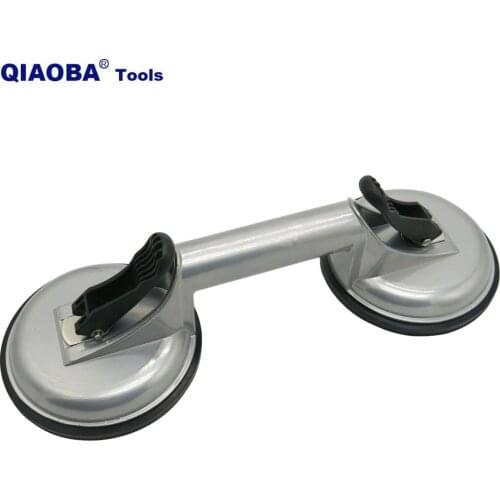 Double claw aluminum alloys vacuum sucker for tile and glass vacuum sucker pads vacuum rubber glass sucker