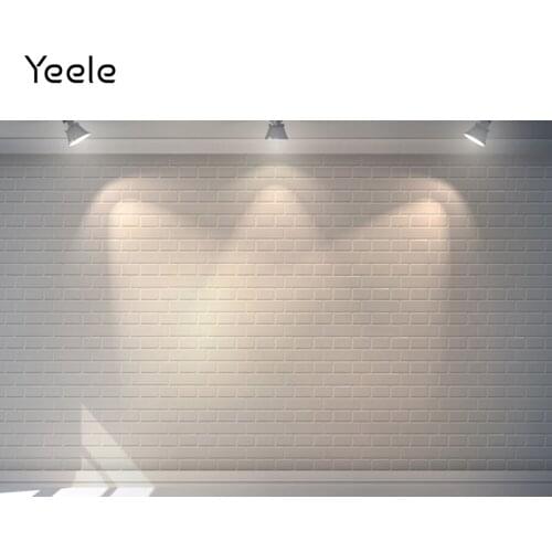 Yeele White Brick Wall Backdrop Prop Photocall Flash Baby Shower Room Decor Background Photographic Photography For Photo Studio