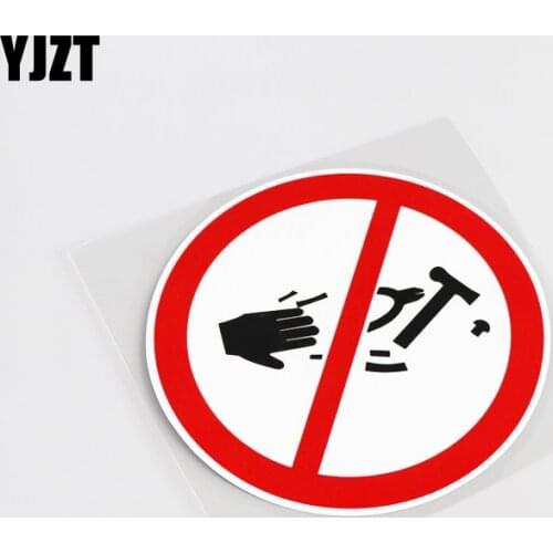 YJZT 11.2CM*11.2CM Personality Decal Warning No Littering Car Sticker Motorcycle Accessories 13-0066