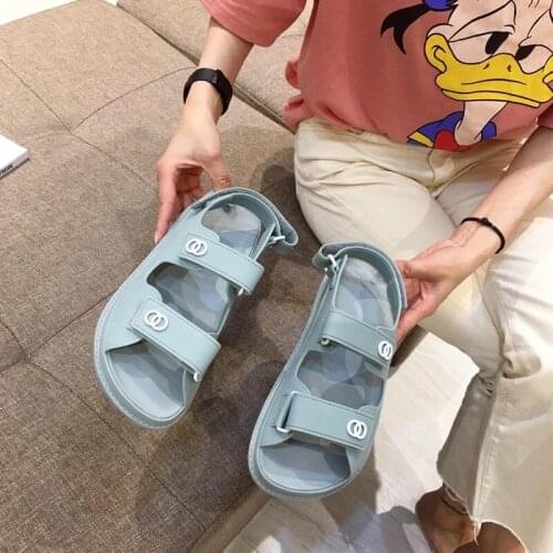 Women Summer Slippers Genuine Suede Leather Women Outdoor Slits Buckle Decor Casaul Flats Loafers Runway Party Dress Shoes Women