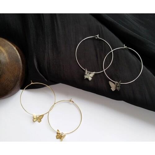 2020 Fashion Butterfly Earrings For Women Metal Animal Pendant Dangle Drop Earrings Boho Female Beach Jewelery pendientes mujer