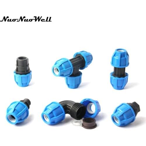 1pc NuoNuoWell Plastic Inside Diameter 20mm Quick Connector For PVC PPR Pipe Repair Water Tube Joint PE Garden Hose Adapter