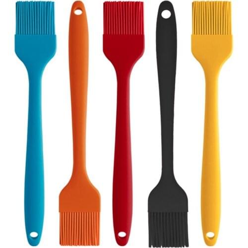 2 Pieces Silicone brush Heat Resistant Silicone Basting Pastry Brushes for Grilling Baking BBQ and Cooking