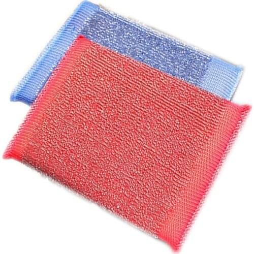 Home Kitchen Cleaning Tool Stainless Steel Sponge Cleaner Scrubber Pads Pot Bowl Dish Cloth 3pcs/set