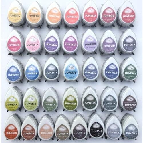 5 pcs/lot) Fast drying eyes drop shape pigment ink pad for decorating / stamping /finger paints