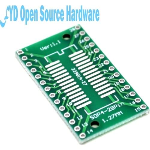 5pcs PCB board TSSOP28 SOP28 turn DIP28 SMD to DIP