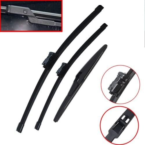 Car front & rear Windshield Windscreen Wiper Blades set For Toyota Avensis T270 Estate 2009 - 2018 Window Wiper