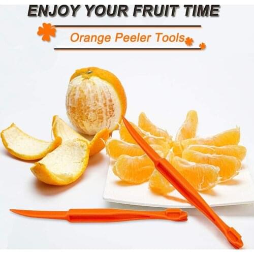 BalleenShiny 5pcs Lemon Citrus Peeling Knife Remover Peel Easy To Open Orange Peeler Tool Plastic Slicer Fruit Kitchen Gadgets