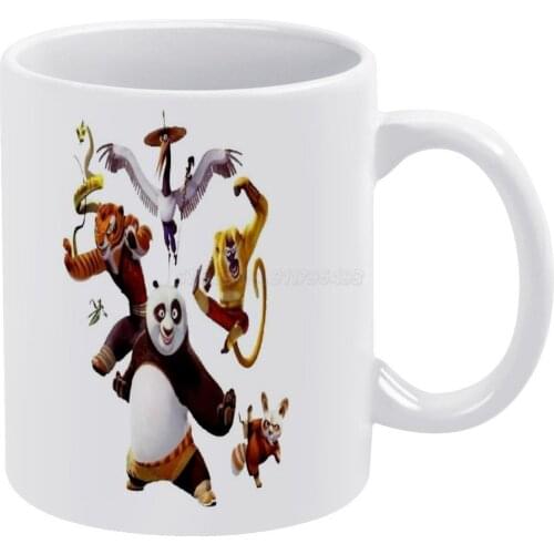 White Mug Vintage Mug New Unisex Size Mug Panda Animals Anime Funny Kids Pow Tiger Snake Monkey Ostrich Mouse