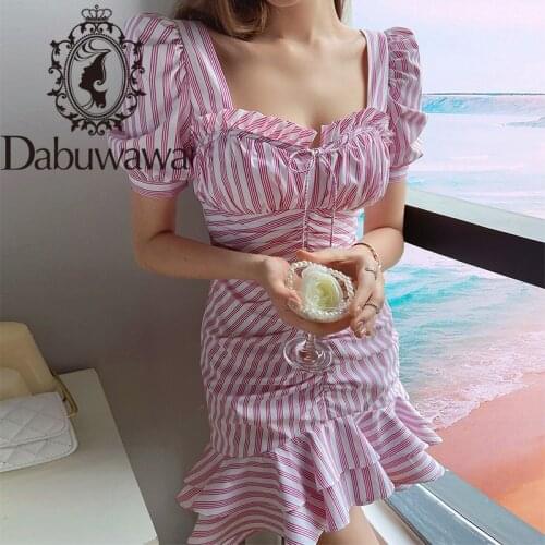 Летние платья в полоску Dabuwawa China At AliExpress