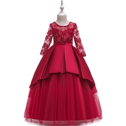 Kids Lace Dresses For Girls Summer Clothes Party Wear Childrens Princess Dress Vestido 5 6 8 9 12 14 Years Birthday Dress