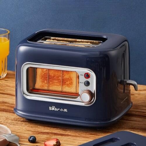Electric Toaster Automatic Bread Baking Machine Toast Sandwich Grill Oven Maker 2 Slices Household for Breakfast Bear/DSL-C02X1