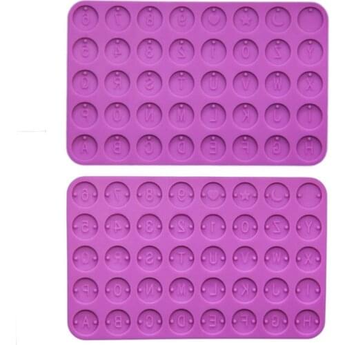 Letter Round Pendant Resin Casting Silicone Molds Epoxy Jewelry Mould Handmade Craft Making Accessories