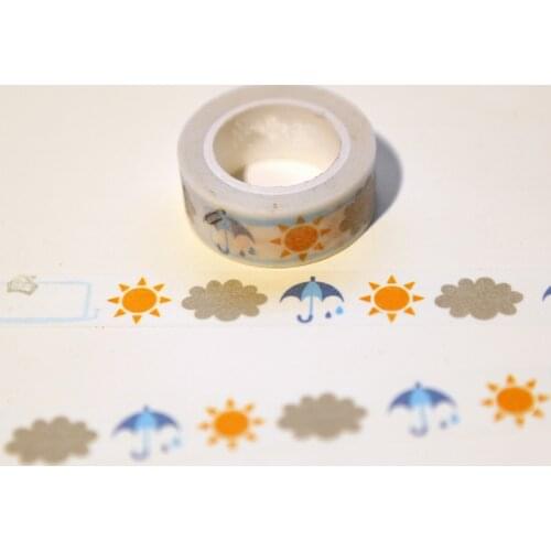 1.5*10m Cute Weather Diary Washi Tape Diy Decoration Scrapbooking Planner Masking Tape Adhesive Tape Kawaii Stationery