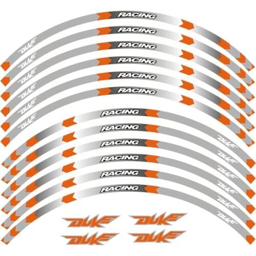 Hot sell Motorcycle Rim stripes Decals 17inch Wheel Sticker Reflective Tape For KTM DUKE 200 390 690 990 Reflective sticker