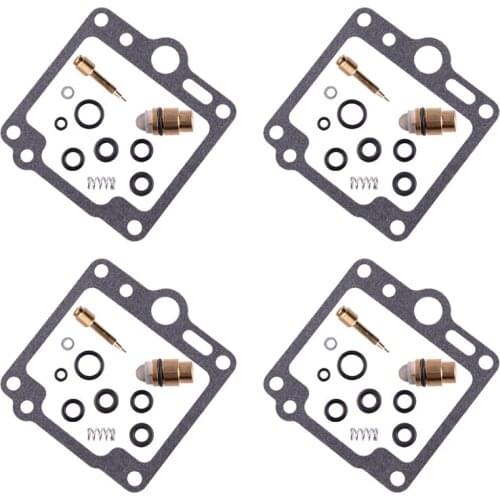 4 Sets Motorcycle Carburetor Rebuild Repair Kit Fit For Yamaha XJ700X XJ750 FJ1100 FJ1200 Accessories