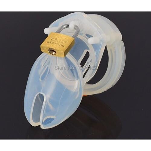 Soft Silicone Male Chastity Belt CB6000S Cock Cage Chastity Device Sex Toys with 5 Penis Rings For Men