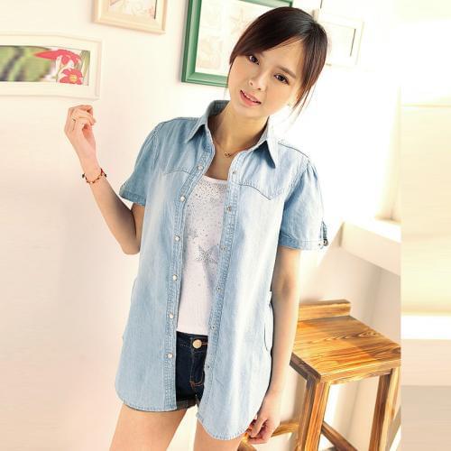 Mint 2020 Women Short Sleeve Shirt Top Garment