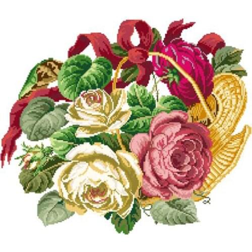 Bead embroidery diy kit Peony with Pre-Printed Canvas Pattern Cross stitch kit Hobby and needlework Seed beads 23.3”x20.1